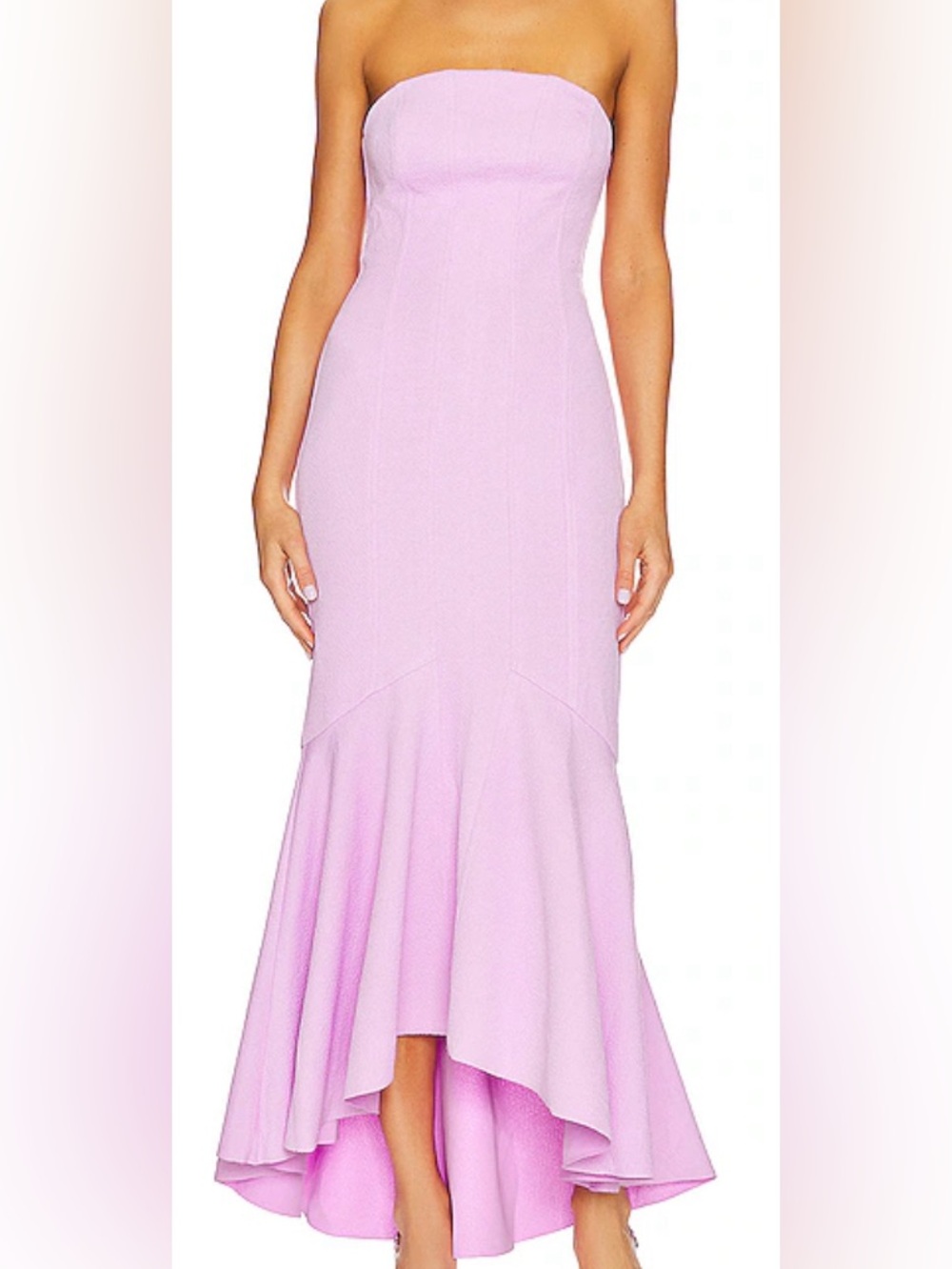Elliatt Strapless Lilac High-Low Mermaid Dress